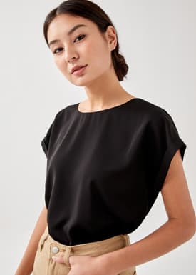 Ashari Drop Shoulder Shell Top