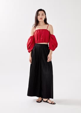 Sonie Padded Cold Shoulder Bustier Top