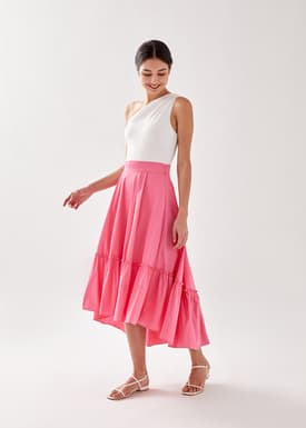 Daley Asymmetrical Ruffle Skirt