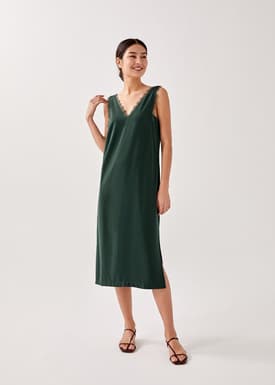 Lianna Contrast Column Midaxi Dress