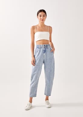 Teyla Elastic Paperbag Jeans