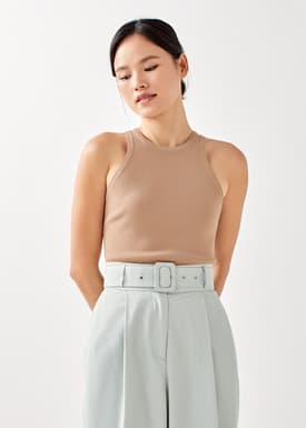Jaymes Cut-In Knitted Tank