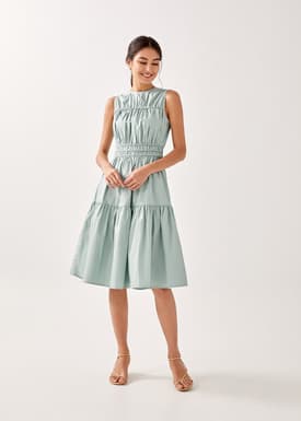 Varlay Smocked Midi Dress