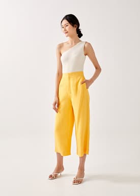 Aubriya Ribbed Asymmetrical Bodysuit