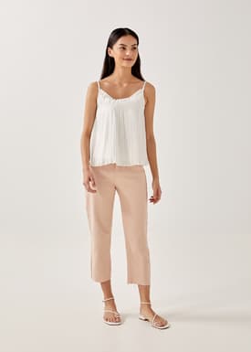 Lucca Frill Pleated Top