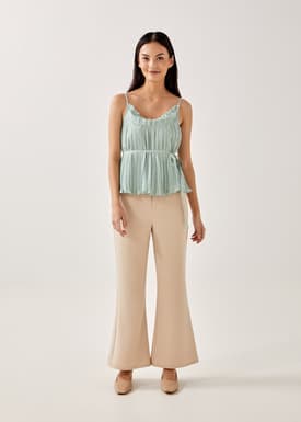Lucca Frill Pleated Top