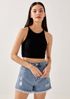 Devynn Padded Crop Tank Top