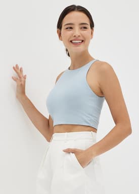 Devynn Padded Crop Tank Top