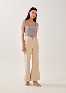 Lolita Square Neck Jersey Top