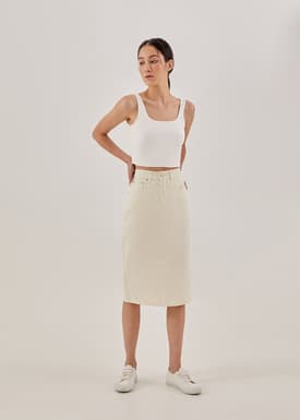 Kacey Classic Denim Pencil Skirt