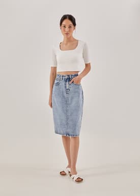 Corey Scoop Neck Crop Top