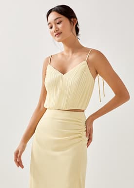 Viviena Pleated Bustier Top