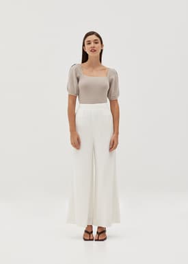 Laria Square Neck Knit Top