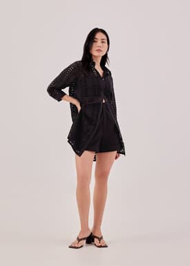 Derelle Broderie Tunic Shirt