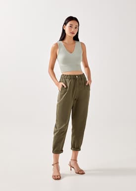 Paladia Elastic Waist Pants