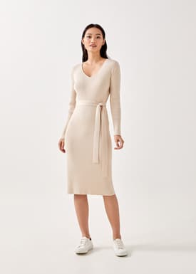 Jesva Ribbed Knit Column Dress