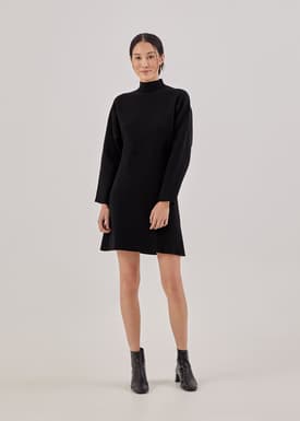 Arina Mock Neck Knit Dress