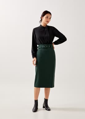 Paulette Ribbon Tie Blouse