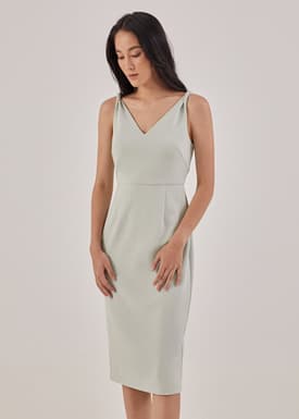 Ember Twist Shoulder Bodycon Dress