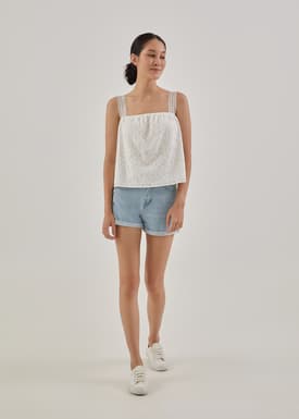 Rosa Broderie Swing Camisole