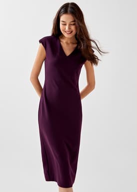Laney Shoulder Padded Midaxi Dress