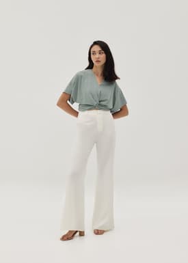 Keyla Cupro Twist Front Top
