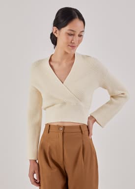 Ardyn Wrap Knit Top