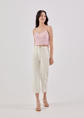 Daniela Broderie Tie Back Top