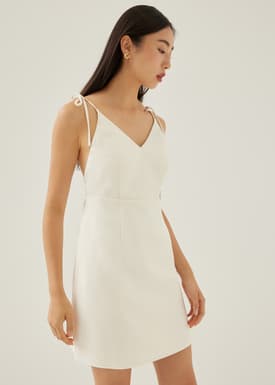 Jovene Padded Low Back Mini Dress