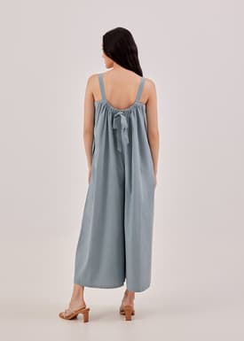 Karmyn Ruched Wide Leg Jumpsuit