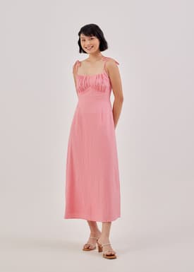 Tamia Tie Shoulder Ruffle Dress