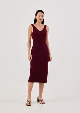 Vinca Knot Back Knit Dress