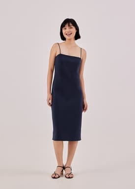 Erina Neoprene Jersey Column Dress