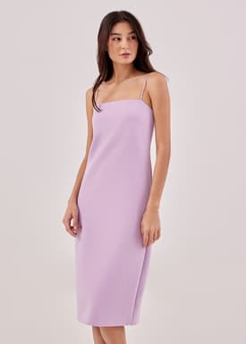 Erina Neoprene Jersey Column Dress