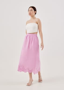 Sarina Broderie Scallop Skirt