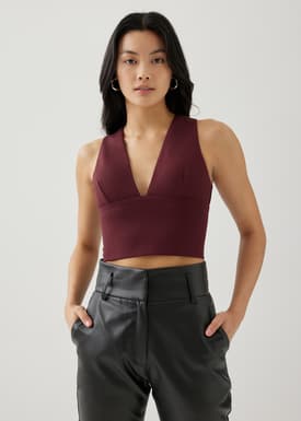 Della Padded Crop Top