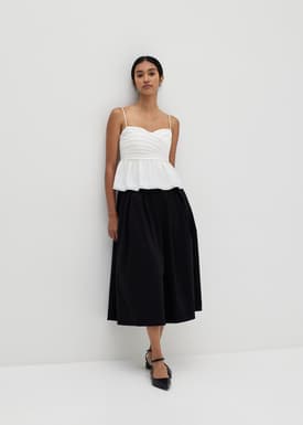 Kaycie Bustier Ruched Top
