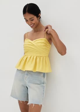 Kaycie Bustier Ruched Top