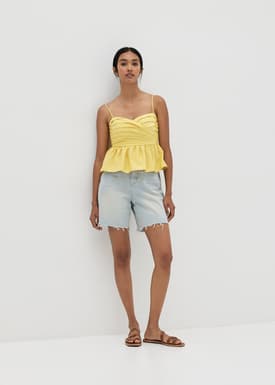 Kaycie Bustier Ruched Top