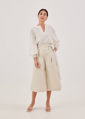 Erin Notched Poet Blouse