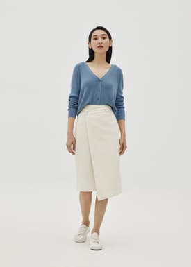 Araceli Asymmetrical Denim Skirt