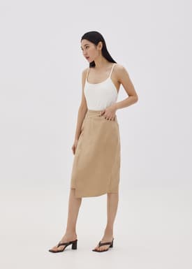Araceli Asymmetrical Denim Skirt