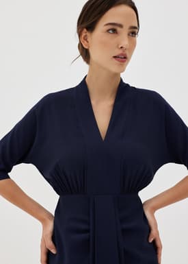 Riyana Ruched Kimono Dress