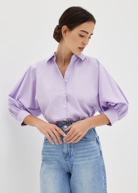 Anzel Cotton Puff Sleeve Shirt