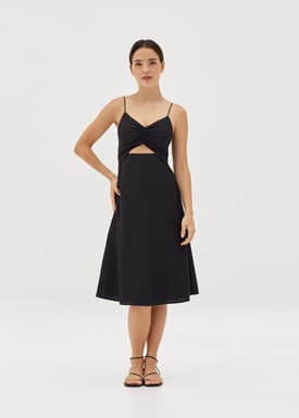 Gemmi Padded Flare Cut Out Dress