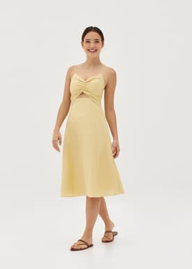 Gemmi Padded Flare Cut Out Dress