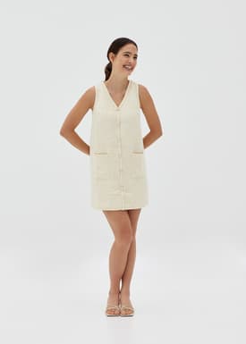 Cayley Tweed Shift Dress