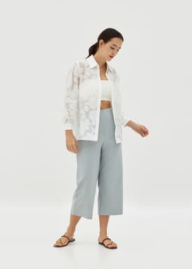 Claresta Jacquard Button Shirt
