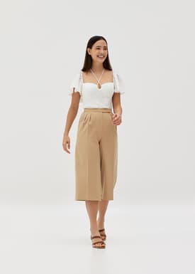 Maelee Tailored Twill Weave Pants