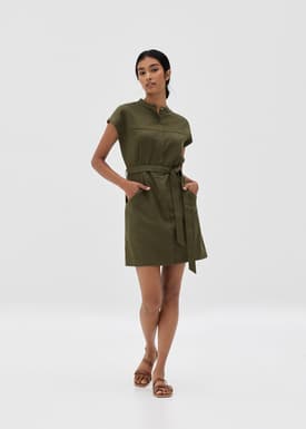 Julianna Linen Shirt Dress